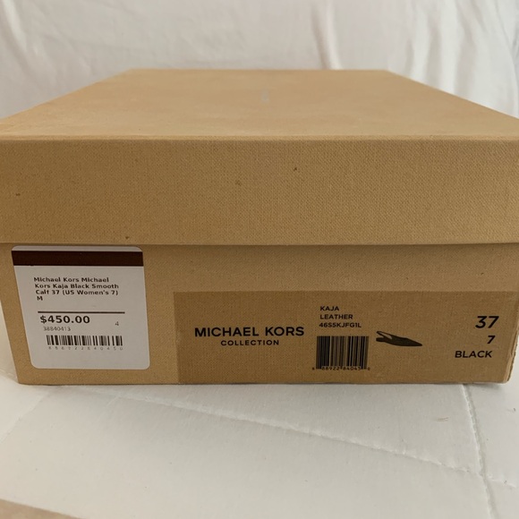 Michael Kors Collection Kaja Leather Pointed Toe Flats - Picture 6 of 6